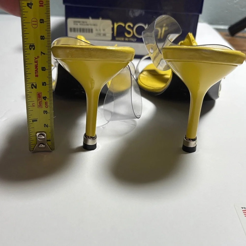 Versani Yellow Heels Sandals Women Size 8 1/2 - Picture 16 of 16